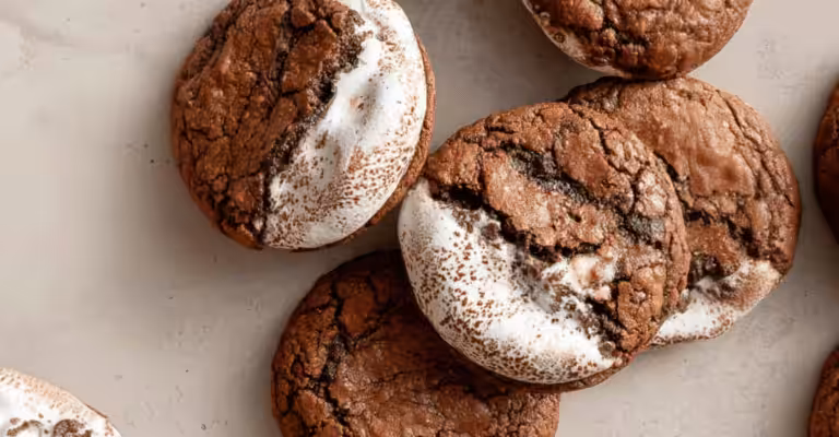 Hot Chocolate Brownie Cookies