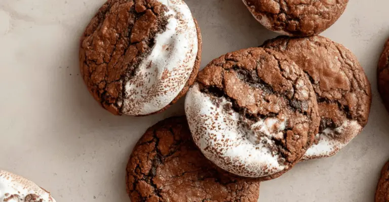 Hot Chocolate Brownie Cookies