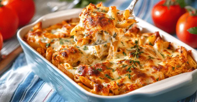 Chicken Alfredo Bake – Creamy, Comforting, and Perfect for Every Occasion