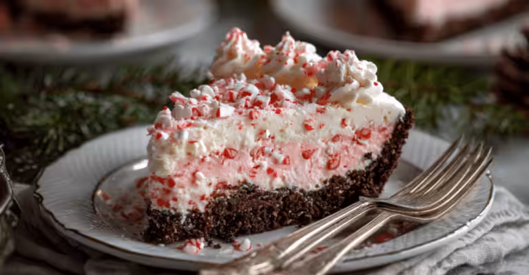 No-Bake Oreo Peppermint Pie