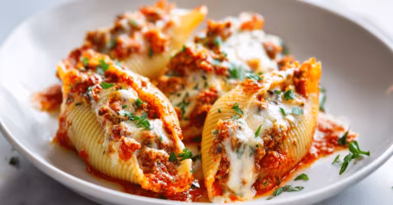 Chicken Parmesan Stuffed Shells