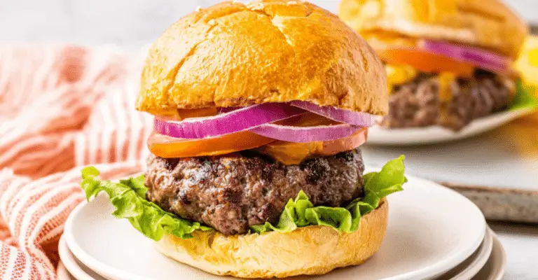 Cheese-Stuffed Air Fryer Burgers – Beef