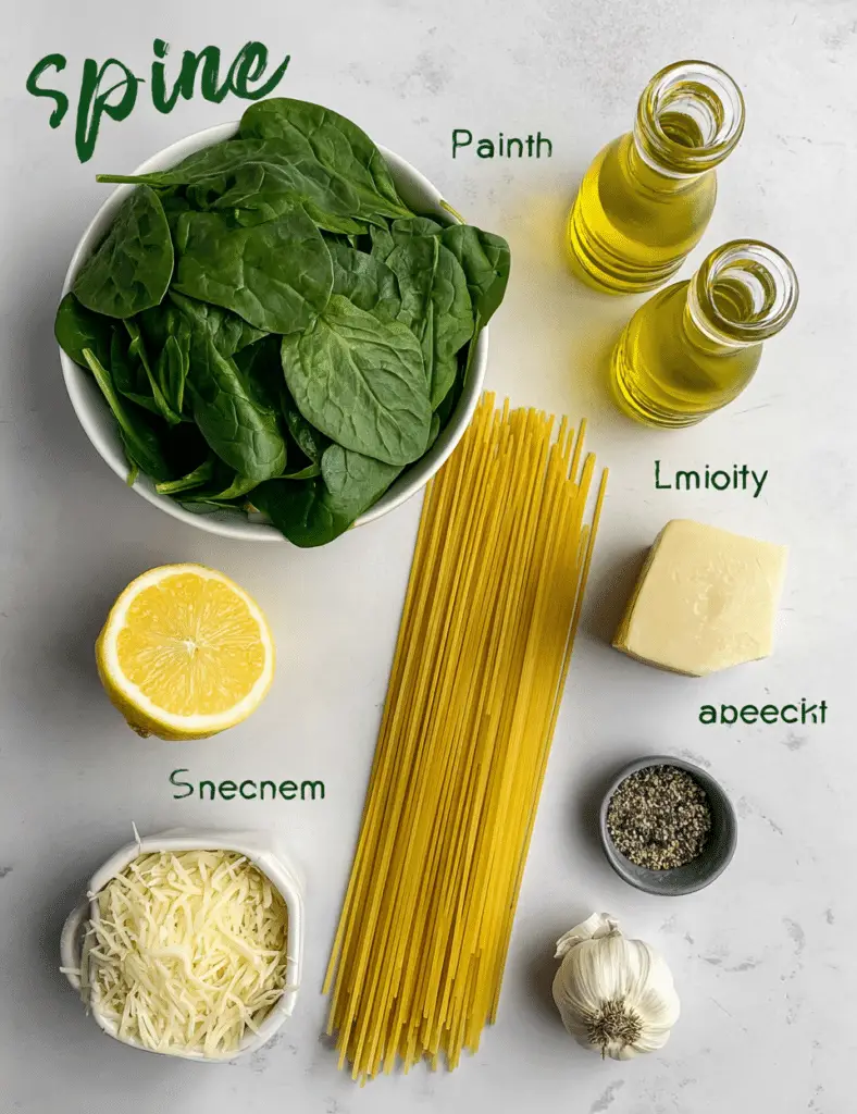 Lemon Spinach Pasta