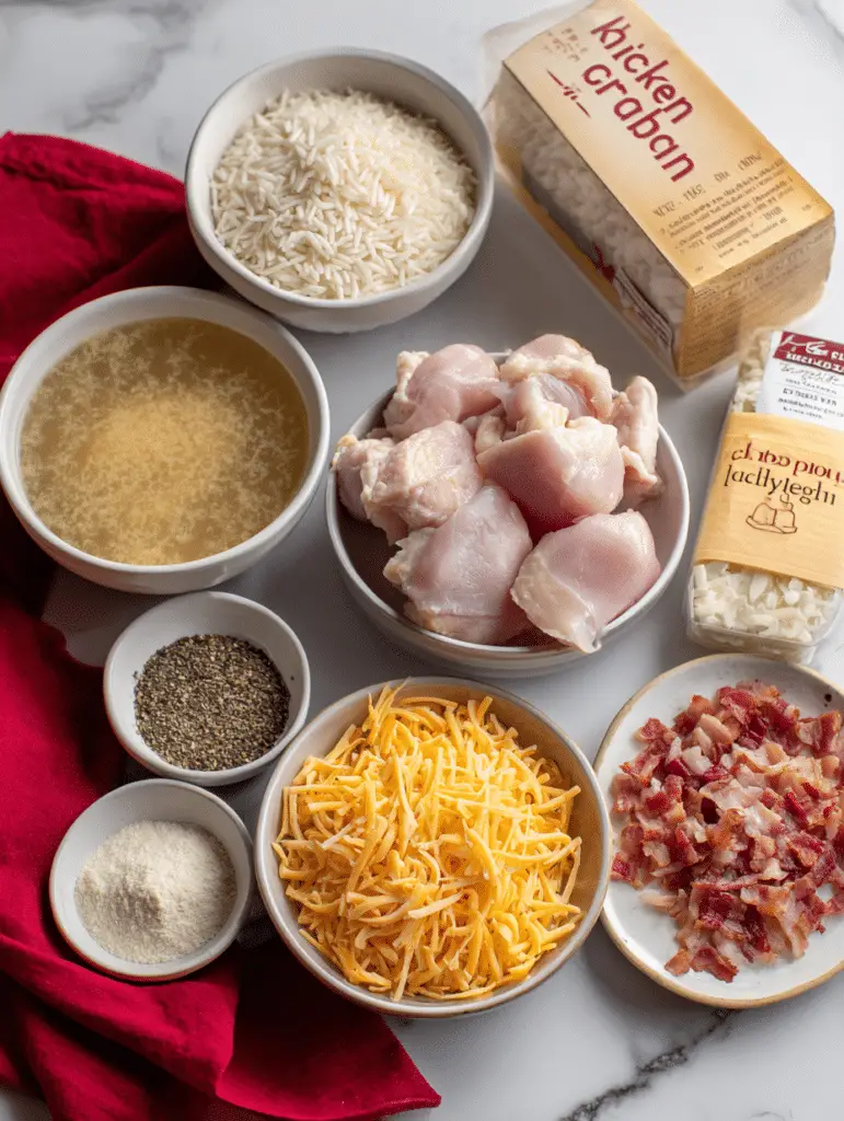 Creamy Chicken Bacon Ranch Casserole