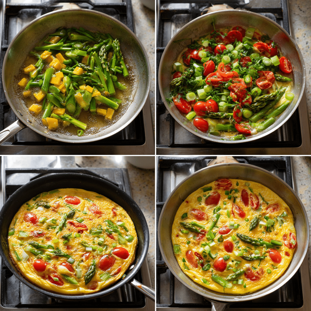Asparagus Tomato Frittata