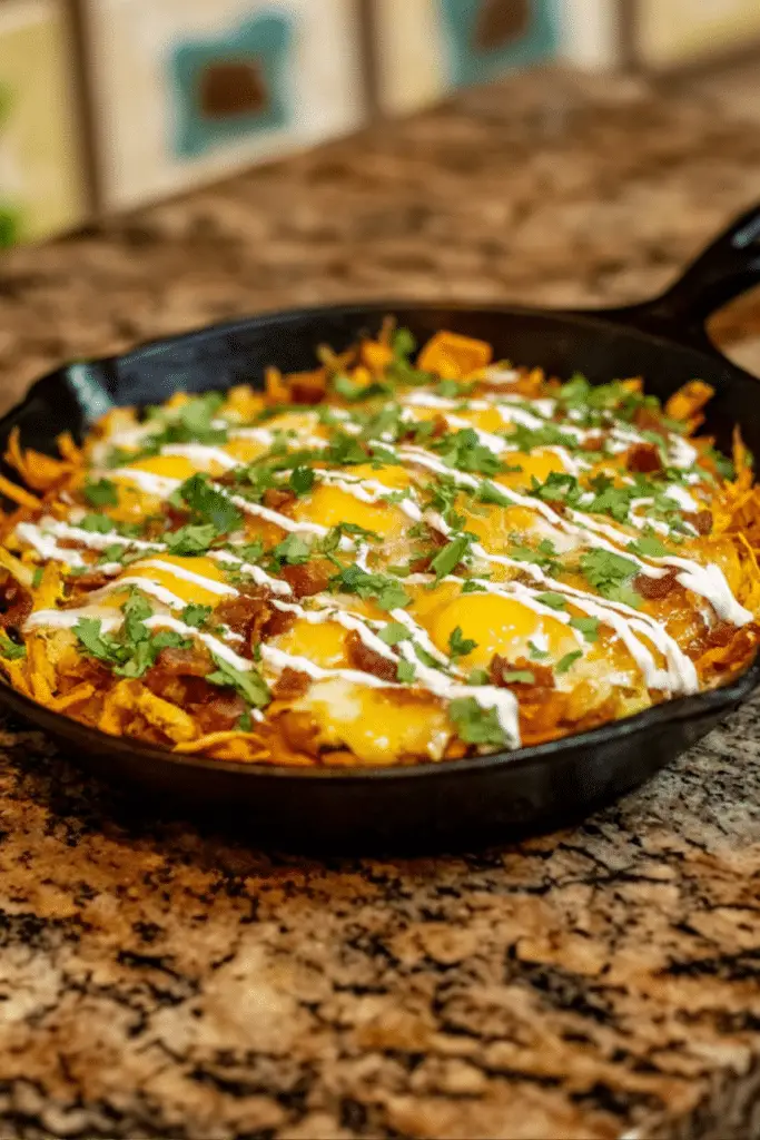 Loaded Breakfast Nachos