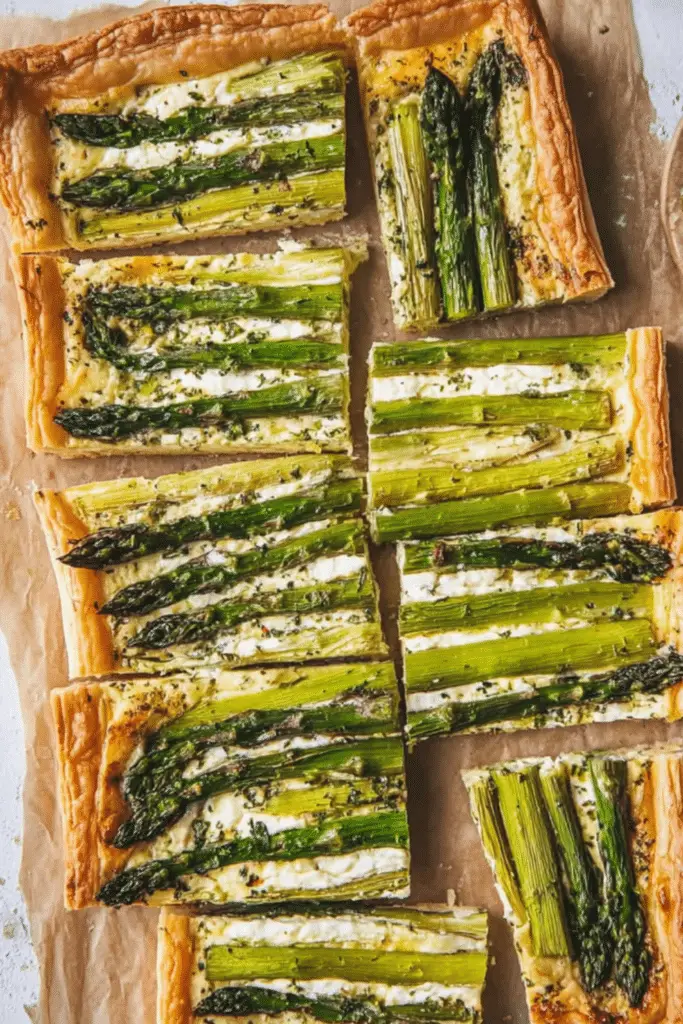 Asparagus and Goat Cheese Breakfast Tart