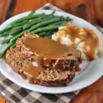Homemade Meatloaf with Gravy