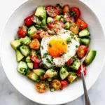 Light Spring Breakfast Salad with Eggs