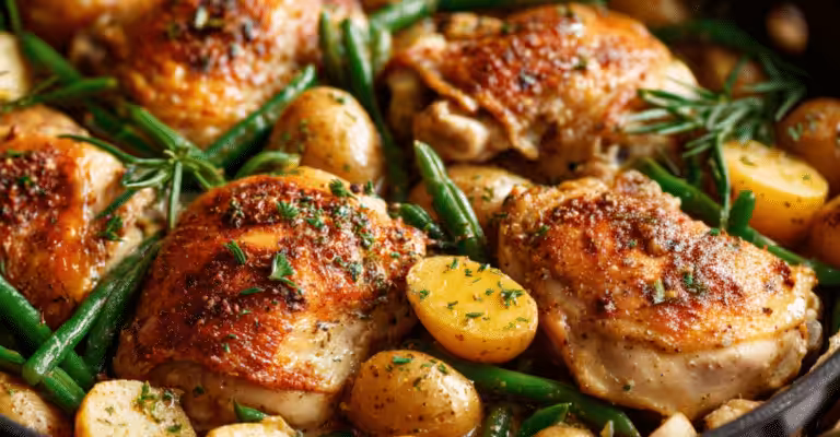 Honey Mustard Chicken and Potatoes: One-Pan Perfection for Effortless Flavor