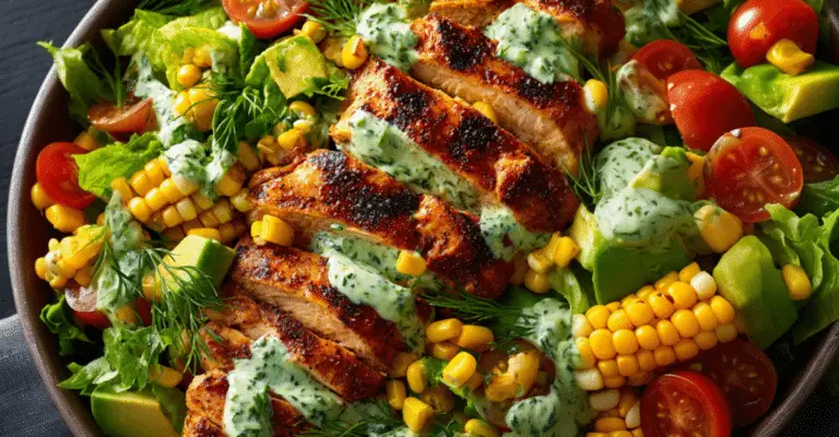 Lemon Garlic Chicken Salad