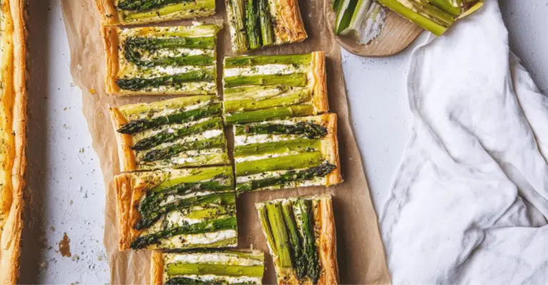 Asparagus and Goat Cheese Breakfast Tart