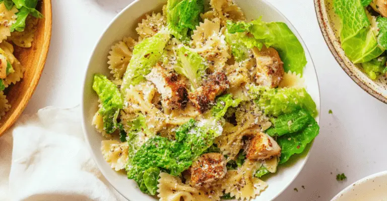 Chicken Caesar Pasta Salad – The Ultimate Creamy, Crunchy, and Flavor-Packed Meal