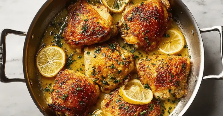 Lemon Butter Chicken Thighs