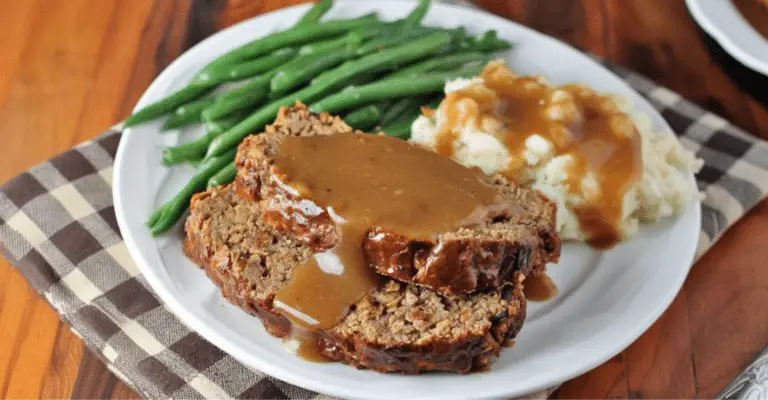 Homemade Meatloaf with Gravy