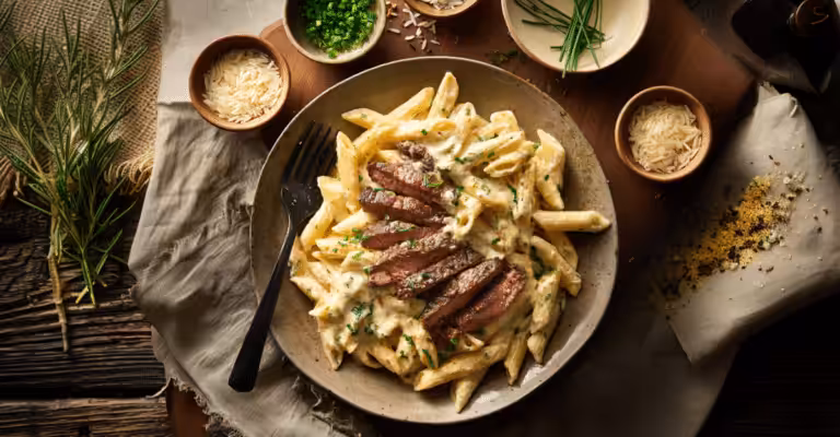 Valentine’s Steak Pasta