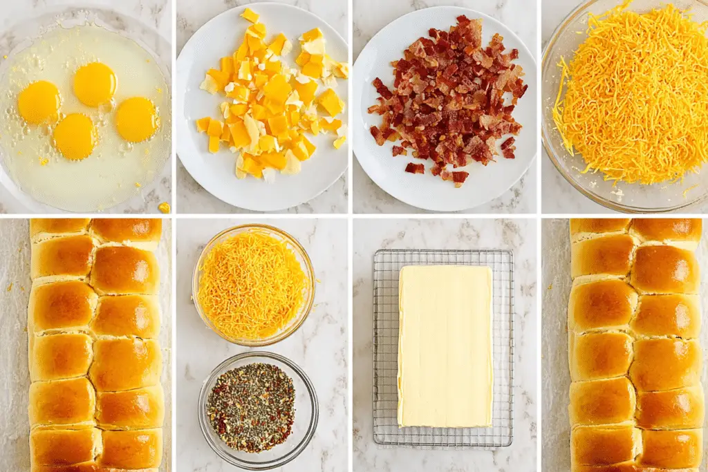 Bacon and Cheese Breakfast Sliders