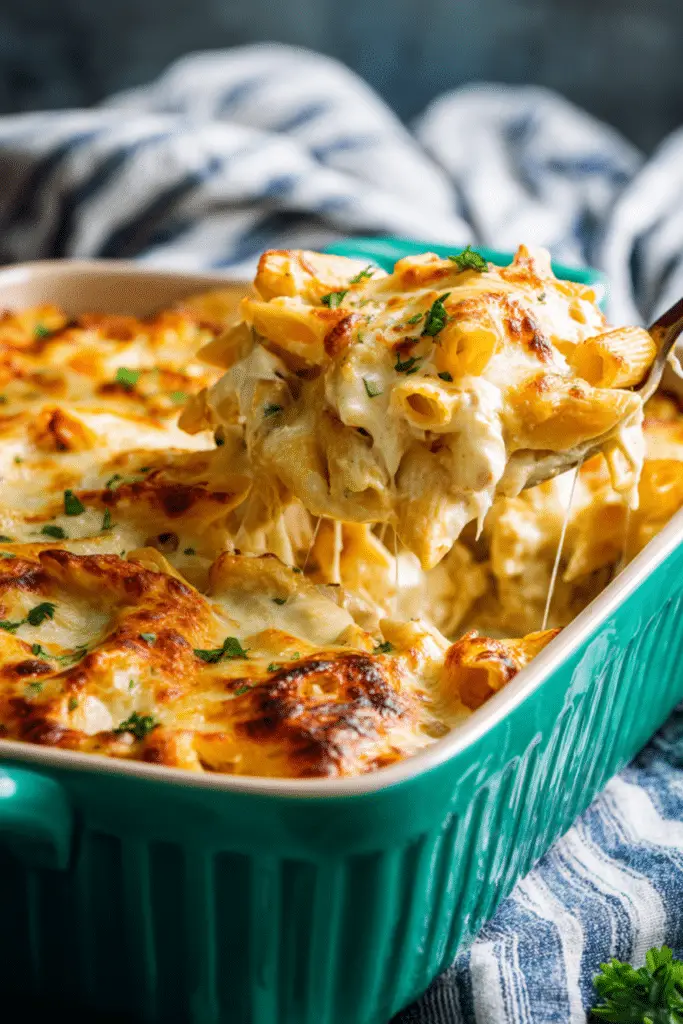 Chicken Alfredo Bake