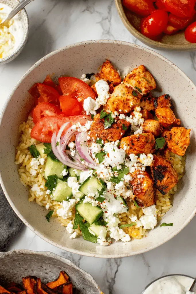 Lemon Herb Salmon Bowls