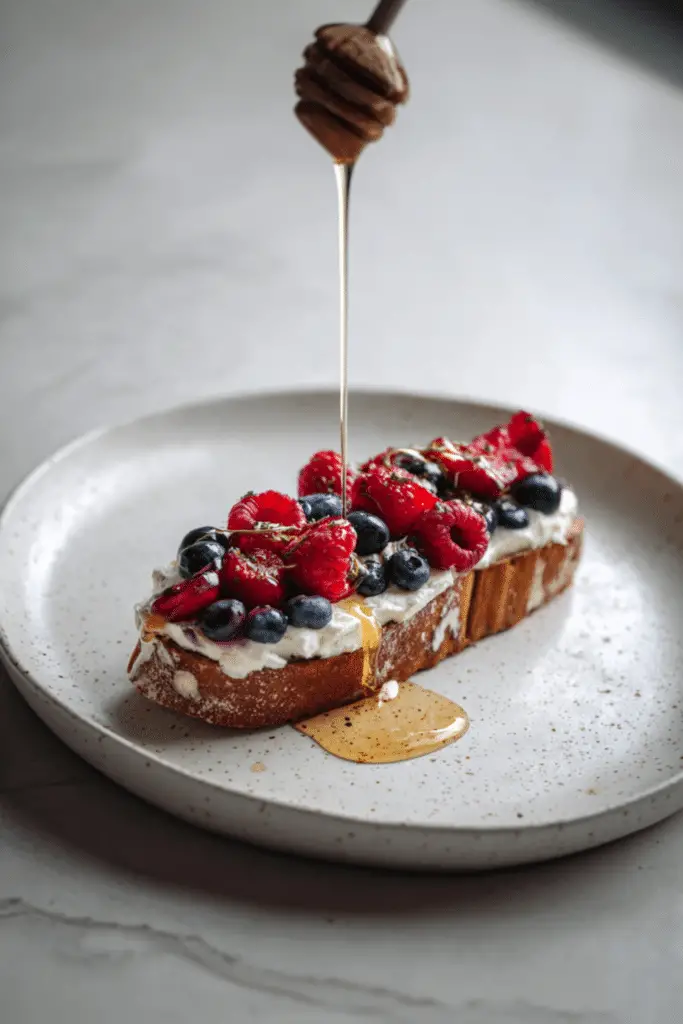 Honey Pistachio Yogurt Toast