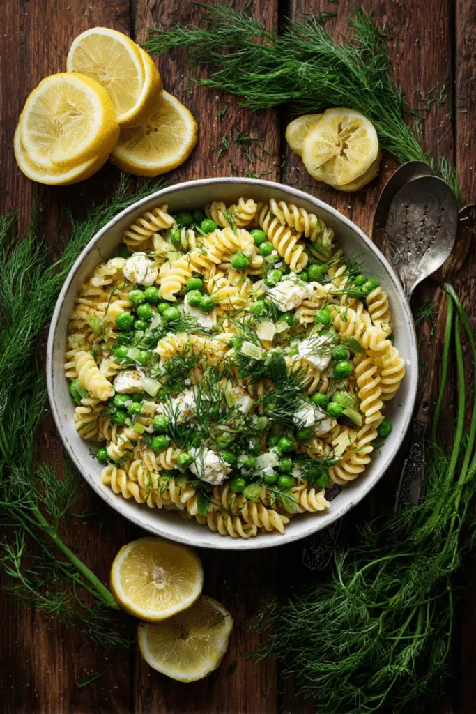 Spring Pea and Mint Pasta Salad