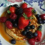 Lemon Ricotta Pancakes with Fresh Berries