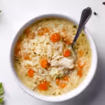 Lemon Chicken Orzo Soup