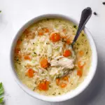 Lemon Chicken Orzo Soup