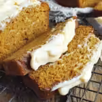 Pumpkin Bread with Cream Cheese Swirl