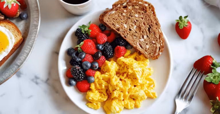 Scrambled Eggs with Cottage Cheese