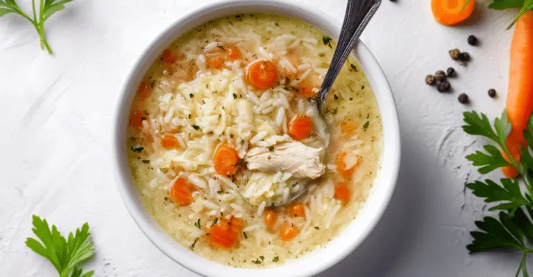 Lemon Chicken Orzo Soup