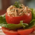 Mediterranean Tuna Stuffed Tomatoes