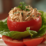 Mediterranean Tuna Stuffed Tomatoes