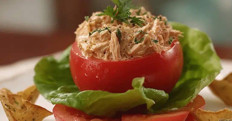Mediterranean Tuna Stuffed Tomatoes