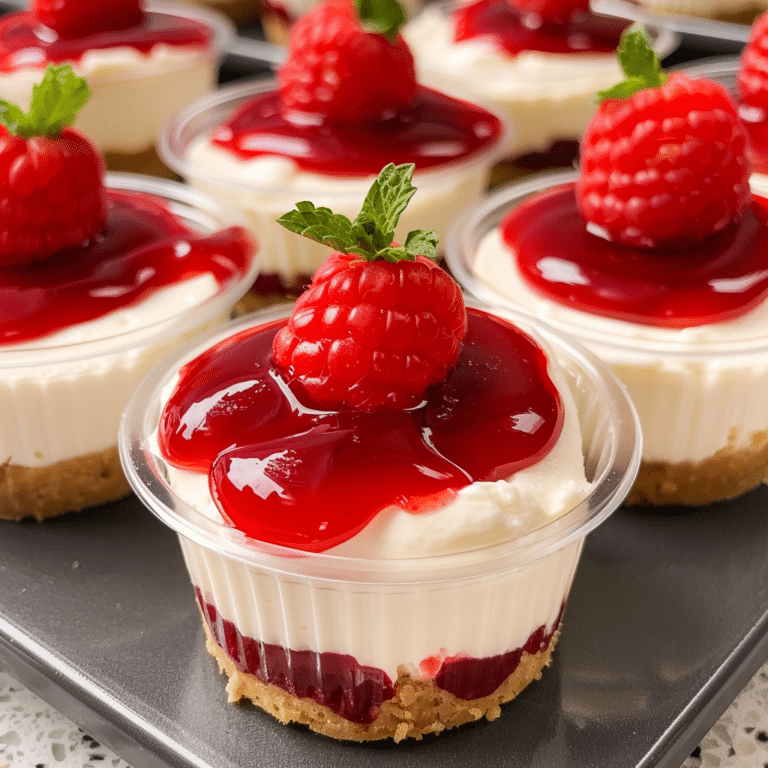 No Bake Cheesecake Cups