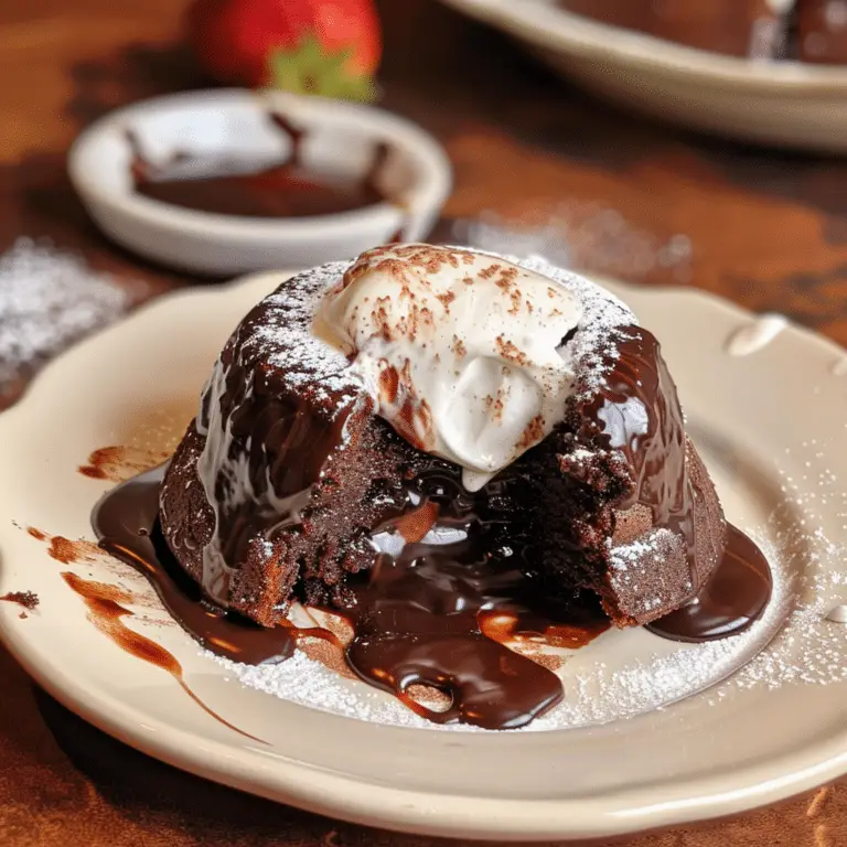 Chocolate Lava Cake: Decadent and Quick Dessert