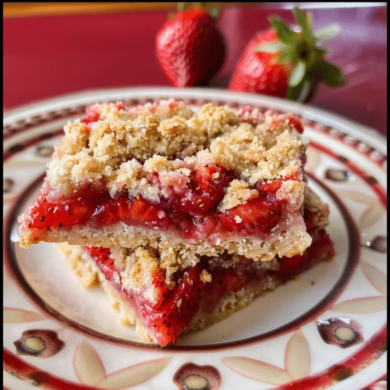 Delicious Strawberry Crumble Bars