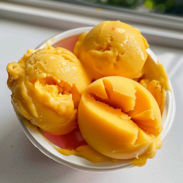 Refreshing Mango Sorbet Recipe