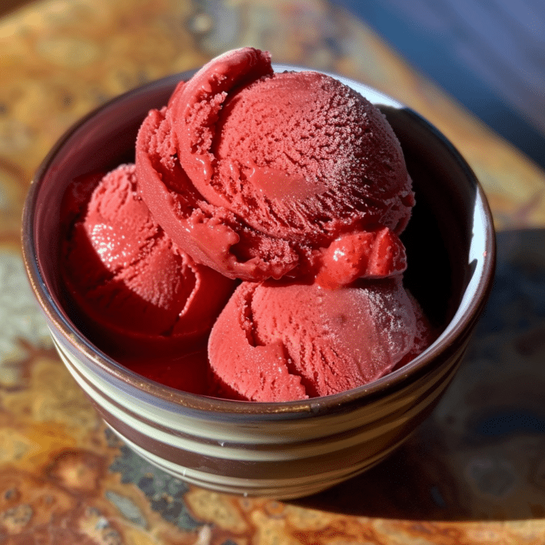 Irresistible Strawberry Sorbet Recipe