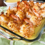 Baked Coconut Shrimp with Spicy Mango Dipping Sauce