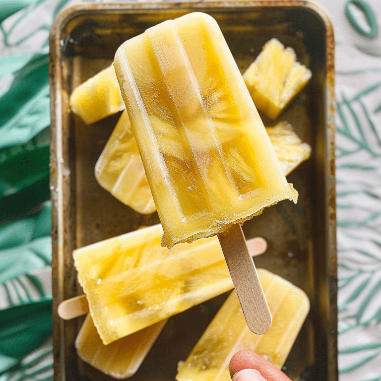 Pineapple Popsicles Recipe for Refreshing Summer Treats