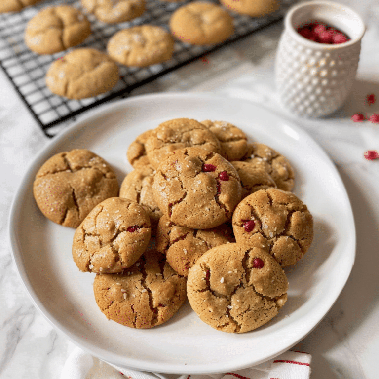 Tahini Cookies: A Nutty Delight with Pomegranate