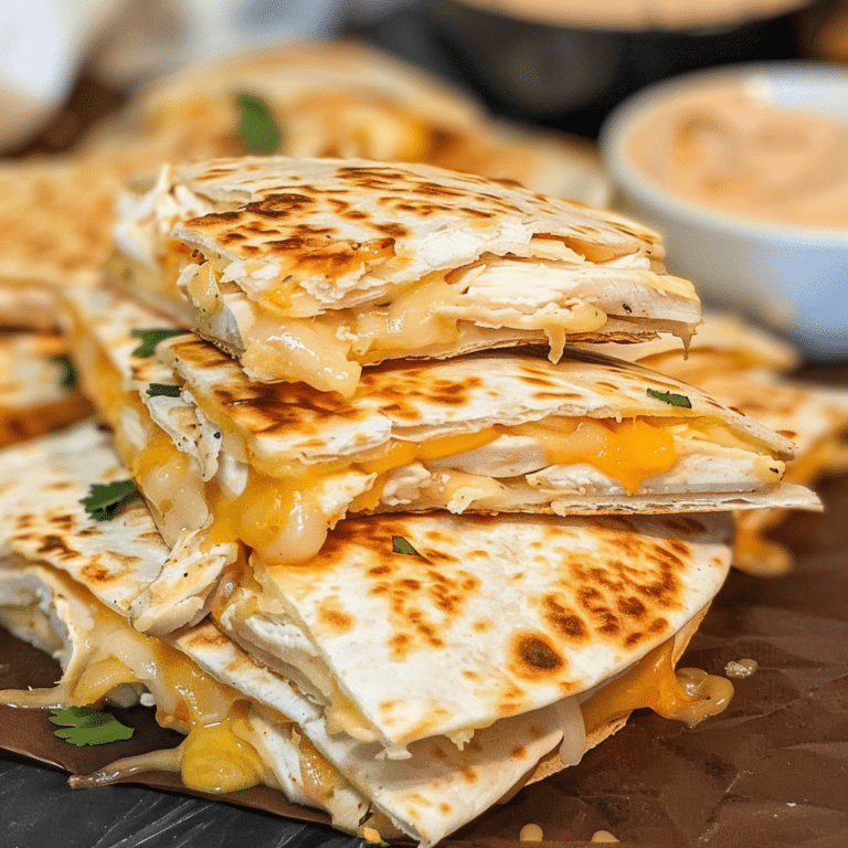 Chicken Quesadilla Bites With Creamy Sauce