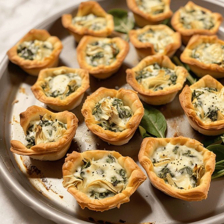 Spinach Artichoke Dip Bites: A Savory Snack Perfect for Parties