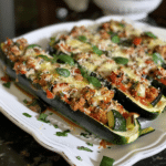 Mediterranean Stuffed Zucchini