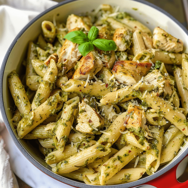 Pesto Chicken Pasta: A Creamy, Flavor-Packed One-Pan Dish