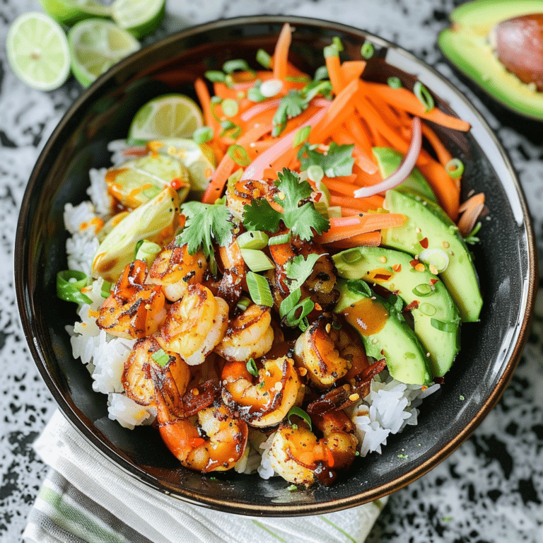 Shrimp Avocado Bowl Recipe: A Flavorful and Nutritious Lunch Solution