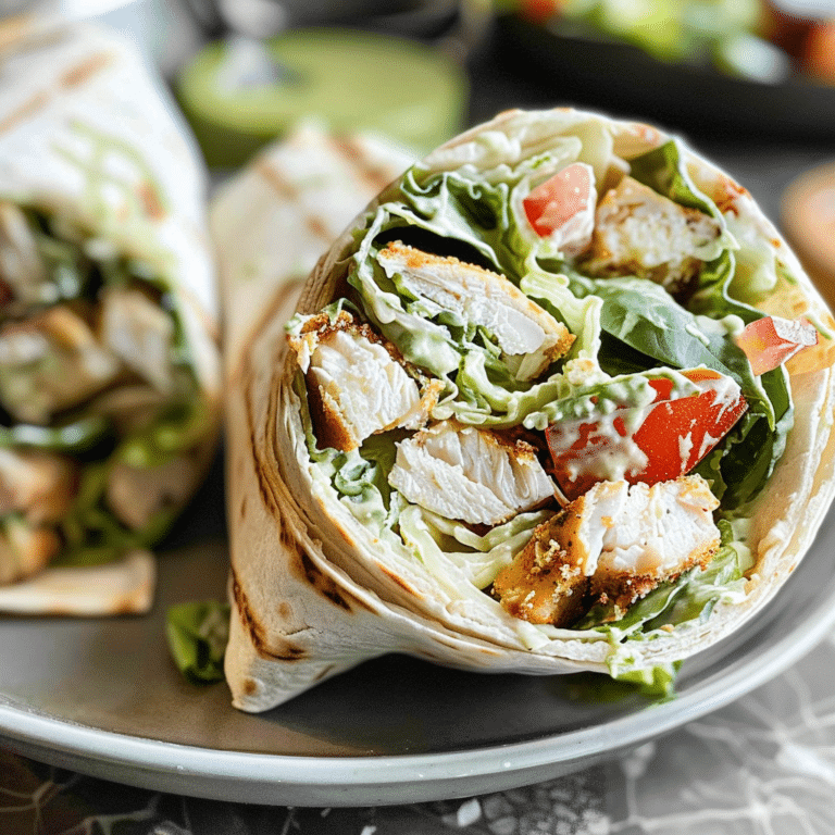 Chicken Caesar Wrap Recipe | A Flavorful Fusion