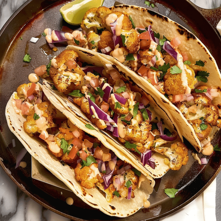 Crispy Cauliflower Tacos: A Healthy, Flavor-Packed Recipe