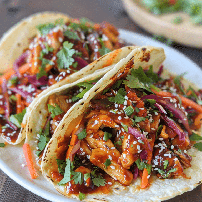 Korean BBQ Chicken Tacos: Flavor-Packed Street Food Fusion